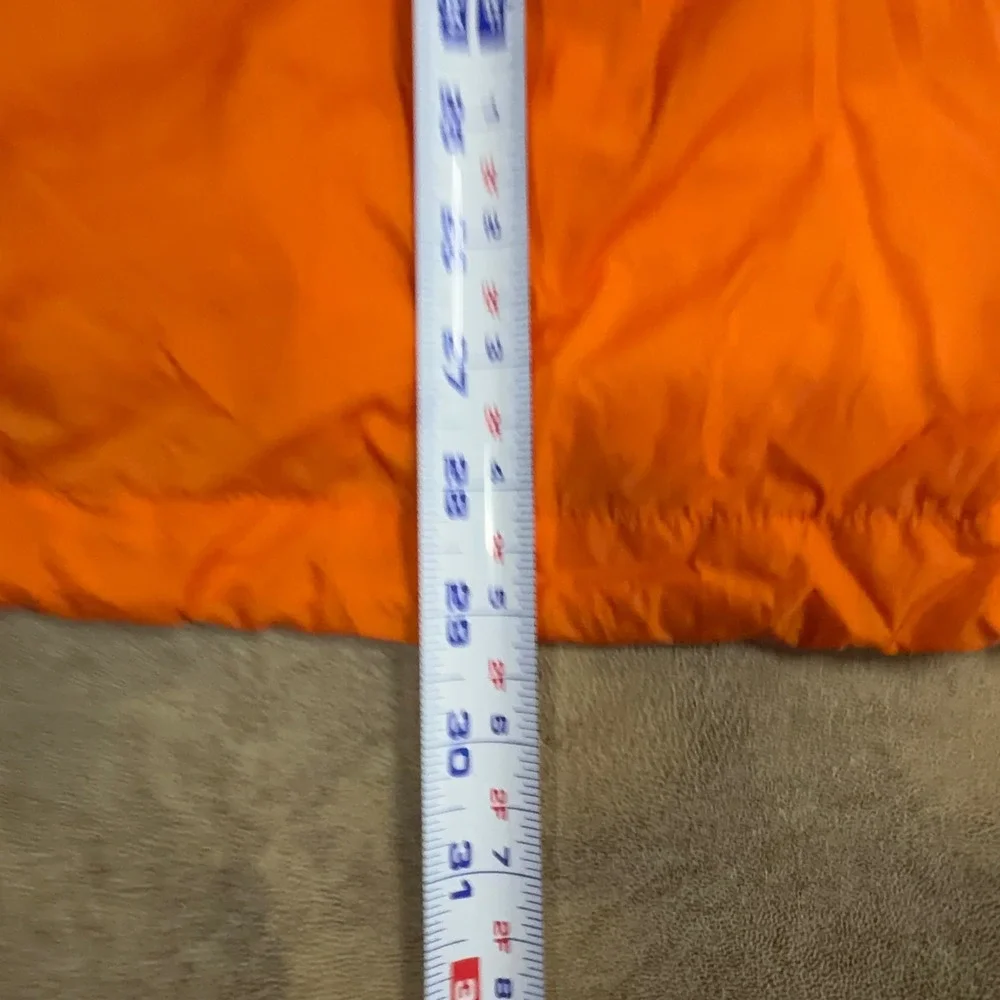 Old Navy Windbreaker Anorak Mens XL Orange Surplus System Rain Jacket VTG y2k